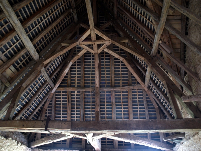 Roof structure in one of the pavilions